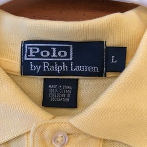 Mens Yellow Polo size L